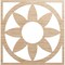 Ekena Millwork Blume Wood Fretwork Pierced Ceiling Medallion, Alder, 22"OD x 7 5/8"ID x 1/4"T CMWP22X22X0250BLAL - alternate 1